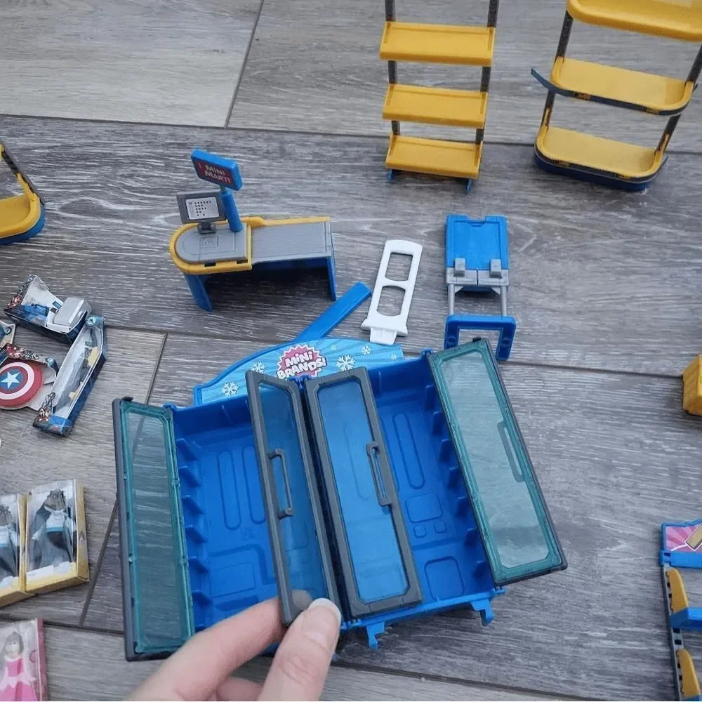 Zuru Mini Brands huge lot Disney Star Wars Marvel Shelves register carts